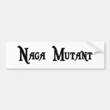 Pegatina para el parachoques del mutante del Naga Etiqueta De Parachoque