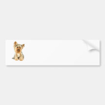 Pegatina para el parachoques del perrito de Yorkie Etiqueta De Parachoque