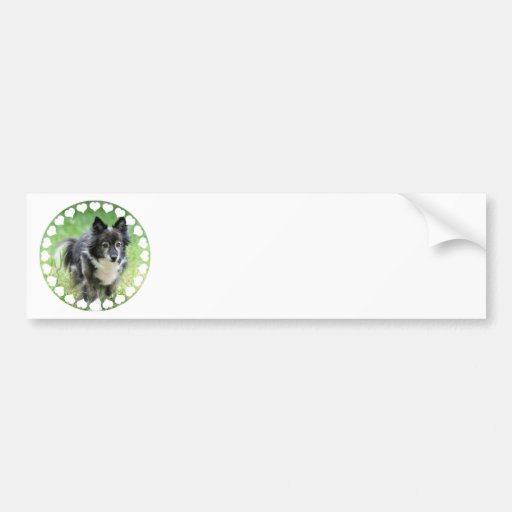 Pegatina para el parachoques del perro de perrito  etiqueta de parachoque