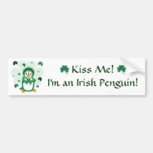 Pegatina para el parachoques del pingüino del día  etiqueta de parachoque