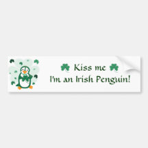 Pegatina para el parachoques del pingüino del día  etiqueta de parachoque