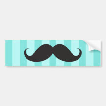 Pegatina para el parachoques divertida del bigote  pegatina de parachoque
