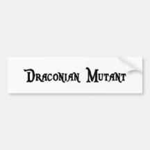 Pegatina para el parachoques draconiana del mutant pegatina de parachoque