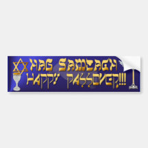 Pegatina para el parachoques feliz del Passover Etiqueta De Parachoque