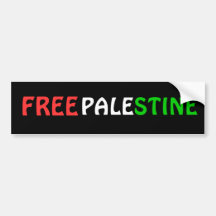Pegatina para el parachoques LIBRE de PALESTINA Etiqueta De Parachoque