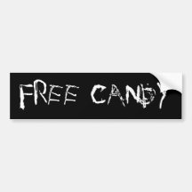Pegatina para el parachoques libre del caramelo etiqueta de parachoque