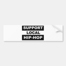 Pegatina para el parachoques local del hip-hop de  etiqueta de parachoque