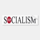 pegatina para el parachoques - pare el socialismo etiqueta de parachoque