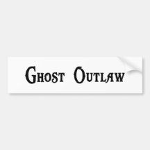 Pegatina para el parachoques proscrita fantasma etiqueta de parachoque