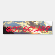 Pegatina para el parachoques solar conseguida - te pegatina de parachoque