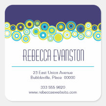 Pegatina personal del contacto de la efervescencia