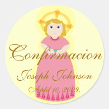"Pegatina-Personalizar de Confirmacion