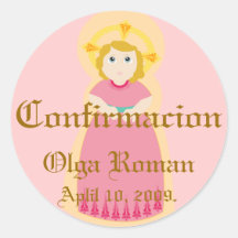 "Pegatina-Personalizar de Confirmacion