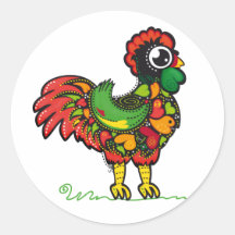 Pegatina portugués del gallo
