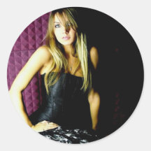 Pegatina redondo