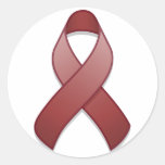Pegatina redondo de la cinta de la conciencia de B