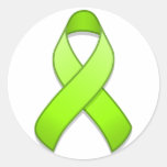 Pegatina redondo de la cinta de la conciencia de l