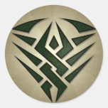 Pegatina redondo de la insignia tribal