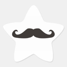 Pegatina retro de los inconformistas de los bigote