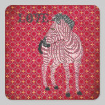 Pegatina rojo del amor de Zenya pegatinas