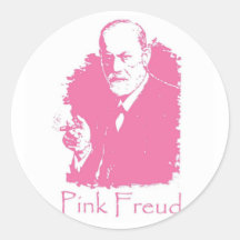Pegatina rosado de Freud