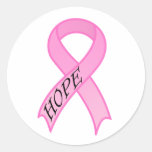 Pegatina rosado de la cinta de la esperanza