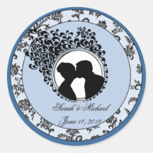 Pegatina/sello clásicos del boda
