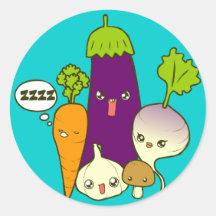 Pegatina vegetal del arte del Doodle de la familia