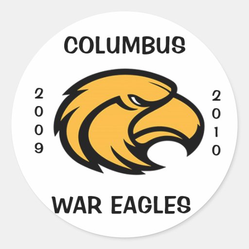 PEGATINAS 2009-2010 DE EAGLES DE LA GUERRA DE COLU