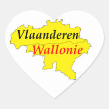 pegatinas 2 nuevos de un corazón de Bélgica