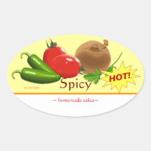 Pegatinas adaptables del óvalo de la salsa