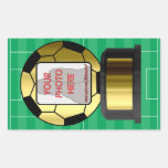 Pegatinas adaptables del premio del balón de fútbo