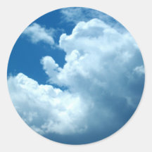 Pegatinas azul marino de los "cielos azules"