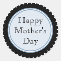 Pegatinas azules del día de madre del cortador de 