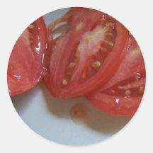 pegatinas cortados del tomate