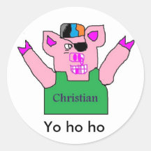 Pegatinas cristianos conocidos del pirata