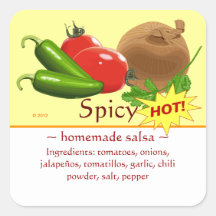 Pegatinas cuadrados adaptables de la salsa