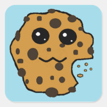 Pegatinas cuadrados de la galleta de microprocesad