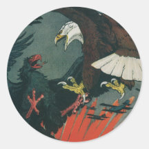 Pegatinas de Eagle de la guerra del vintage
