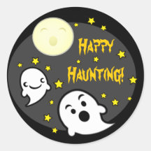 Pegatinas de encargo de los fantasmas de Halloween