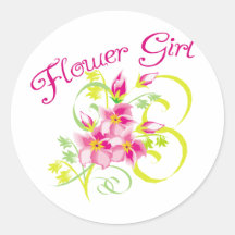 Pegatinas de Flowergirl del paraíso