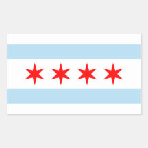 Pegatinas de la bandera de Chicago