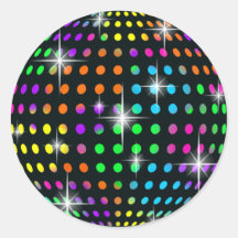 Pegatinas de la bola de espejo del disco