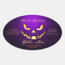 Pegatinas de la botella de Halloween del jugo del  pegatinas