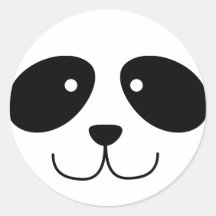Pegatinas de la cara de la panda