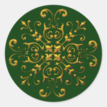Pegatinas de la escama del oro de la apariencia vi