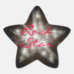 Pegatinas de la estrella del rock