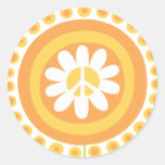 Pegatinas de la flor de la paz