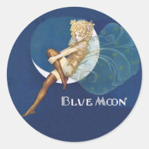 Pegatinas de la hada de la luna azul
