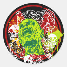 Pegatinas de la incursión del zombi